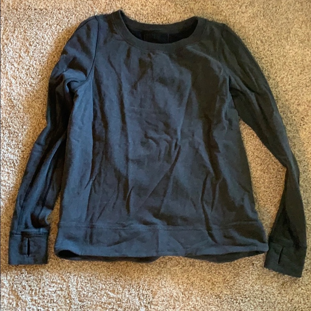 lululemon athletica Black Crew Neck Sweater